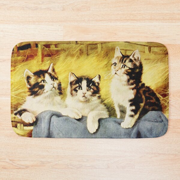 Item preview, Vintage Kitten Painting 1914 designed and sold by w-world-life-co.