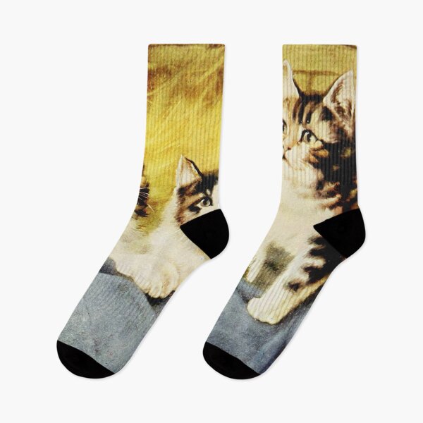 Item preview, Vintage Kitten Painting 1914 designed and sold by w-world-life-co.