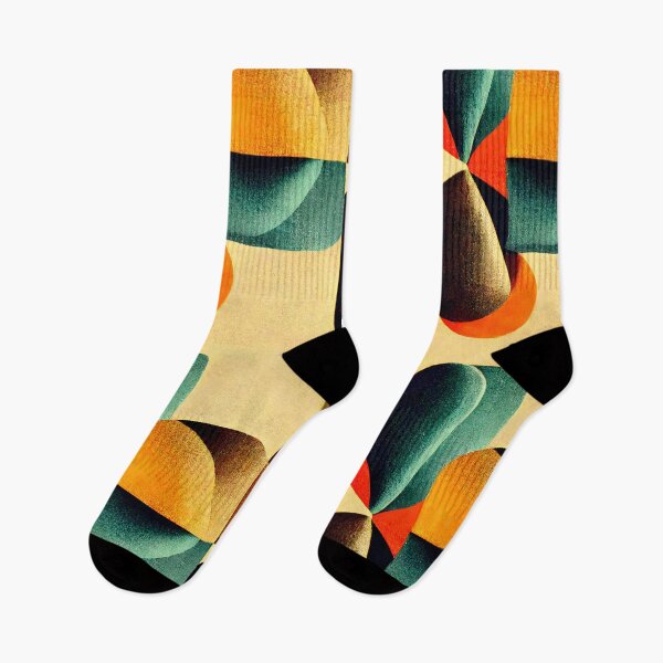 Item preview, Retro colors and shapes vintage colorful pattern designed and sold by HappyTrippy.