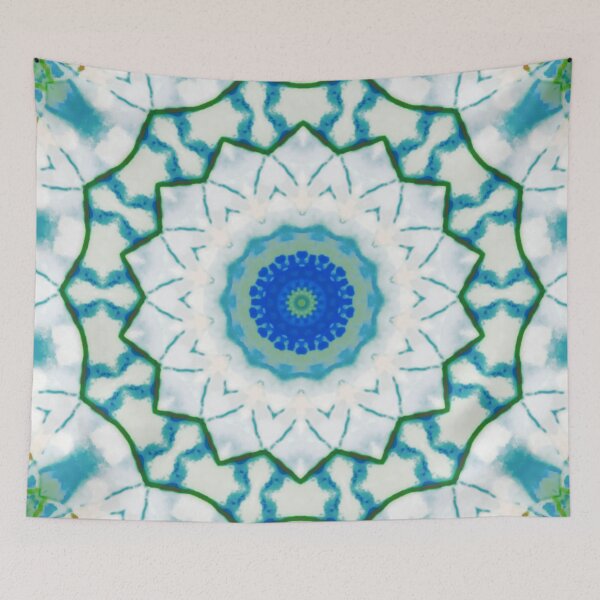 Item preview,  Floral blue mandala 4  designed and sold by Chi01.
