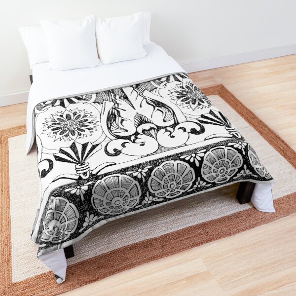 Art Deco border Comforter