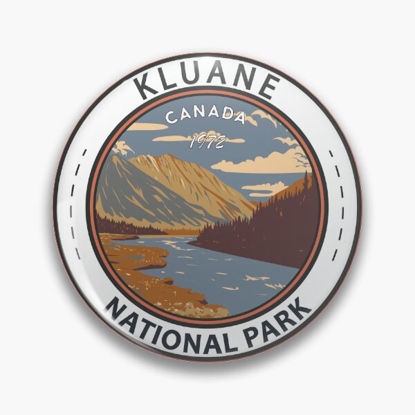 Item preview, Kluane National Park Canada Vintage Badge designed and sold by KrisSidDesigns.