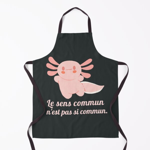 Item preview, Cute axolotl with Voltaire quote : Le sens commun n'est pas si commun designed and sold by artbleed.