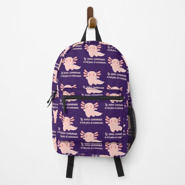 Item preview, Cute axolotl with Voltaire quote : Le sens commun n'est pas si commun designed and sold by artbleed.