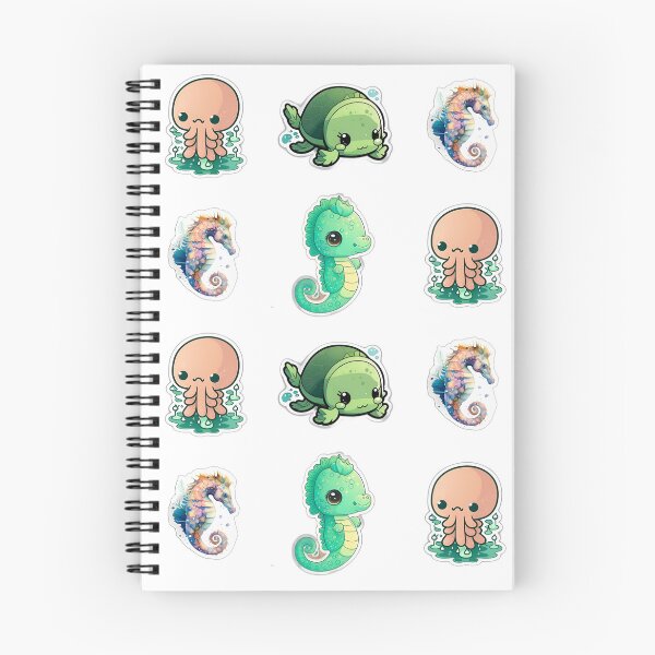 Item preview, 4 Cute Drawings of Sea Animals designed and sold by beluxe.