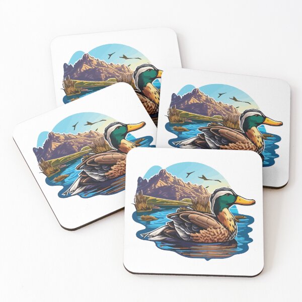 Item preview, Mallard Duck Enjoying a Mountain Lake designed and sold by Vector-nook.