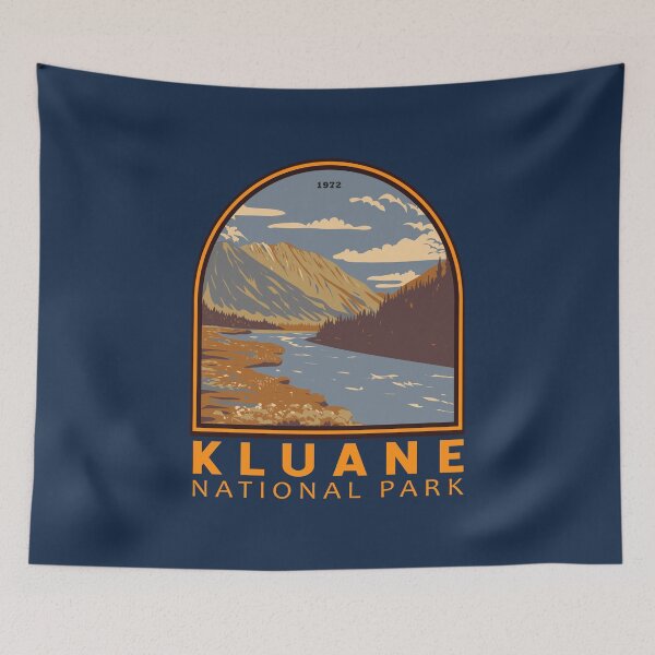 Item preview, Kluane National Park Canada Vintage Emblem designed and sold by KrisSidDesigns.