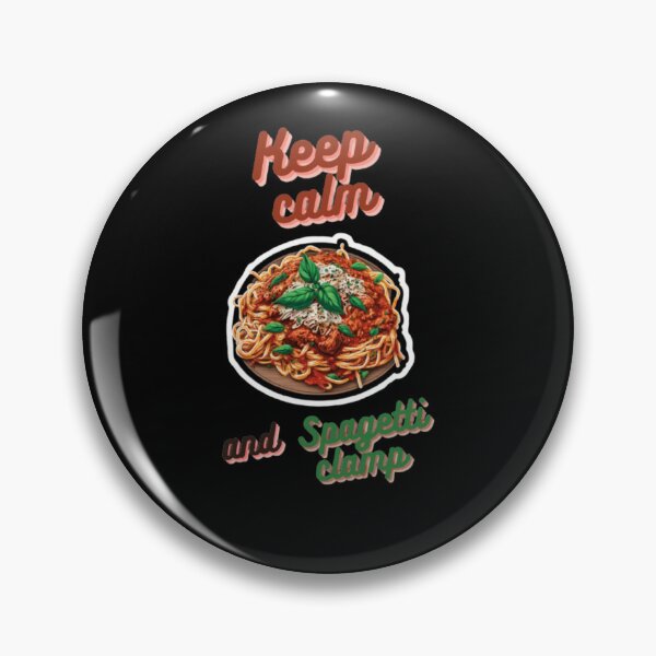 Item preview, keep calm and spaghetti clamp designed and sold by Ernest Petitjean Créations.