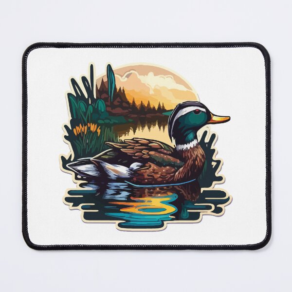 Item preview, Sunset Mallard Duck in a Lake designed and sold by Vector-nook.