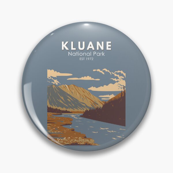 Item preview, Kluane National Park Still Brook Canada Travel Art Vintage designed and sold by KrisSidDesigns.