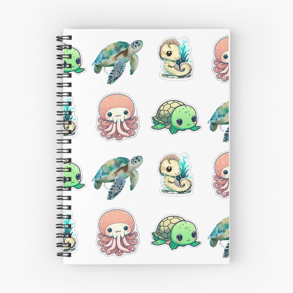 Item preview, 4 Cute Drawings of Sea Animals designed and sold by beluxe.
