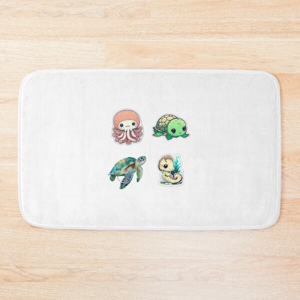 Item preview, 4 Cute Drawings of Sea Animals designed and sold by beluxe.