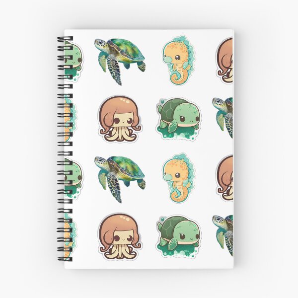Item preview, 4 Cute Drawings of Sea Animals designed and sold by beluxe.