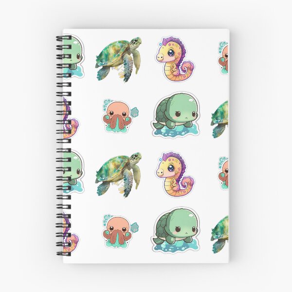 Item preview, 4 Cute Drawings of Sea Animals designed and sold by beluxe.