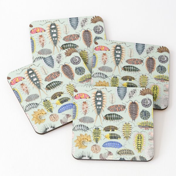 Item preview, Crazy Isopod Pattern- Aqua designed and sold by paintedpansy.