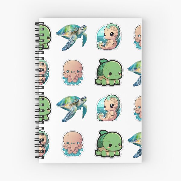 Item preview, 4 Cute Drawings of Sea Animals designed and sold by beluxe.