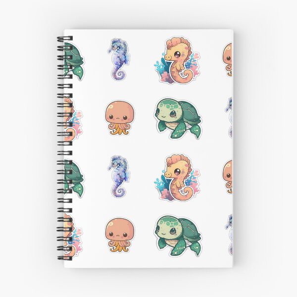 Item preview, 4 Cute Drawings of Sea Animals designed and sold by beluxe.