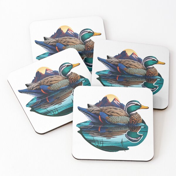 Item preview, Mountain Sunrise Mallard Duck designed and sold by Vector-nook.