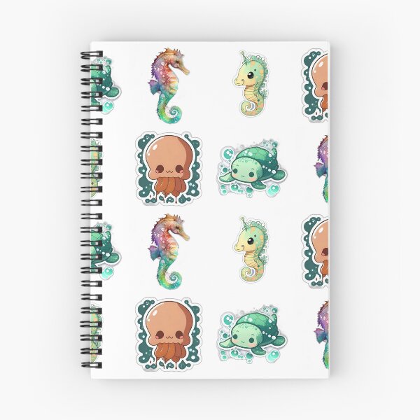 Item preview, 4 Cute Drawings of Sea Animals designed and sold by beluxe.