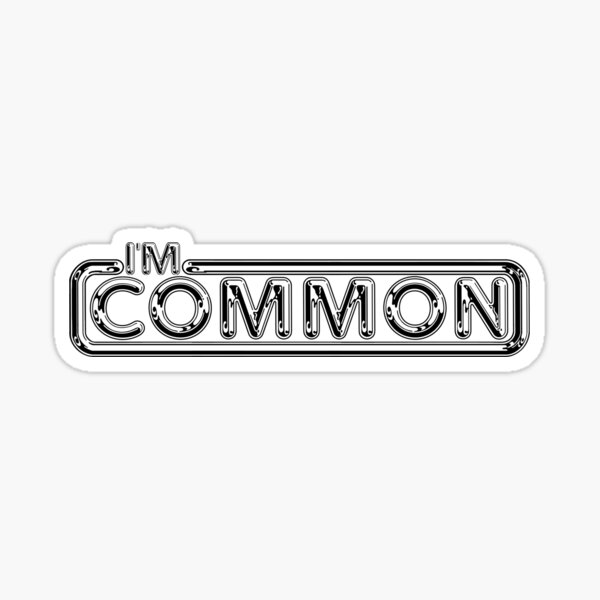 Pulp "I'm Common" Sticker