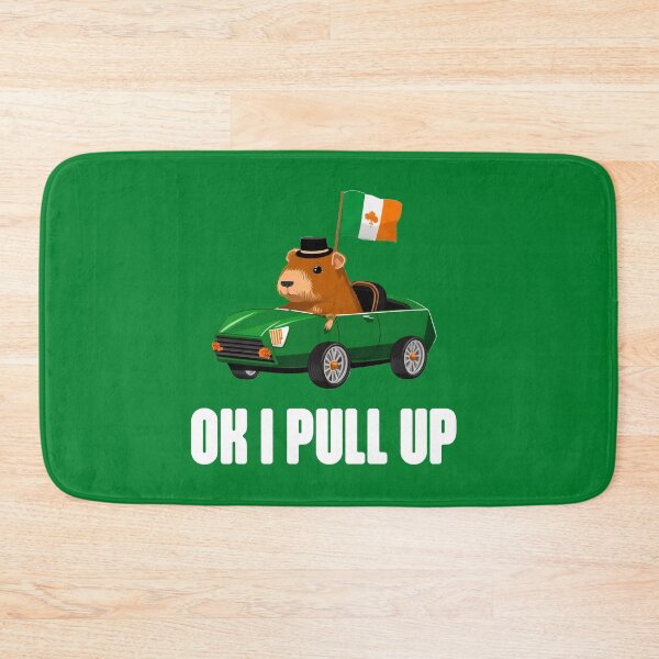 Item preview, Ok I Pull up for St. Patricks Day - Green Capybara Graphic T-Shirt designed and sold by Animally-Ai.
