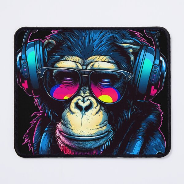 Item preview, Beautiful Multicoloured cool Funky Monkey designed and sold by Artificial-i-23.