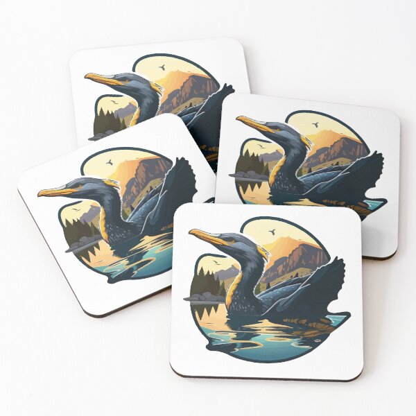 Item preview, Double Crested Cormorant at Sunset designed and sold by Vector-nook.