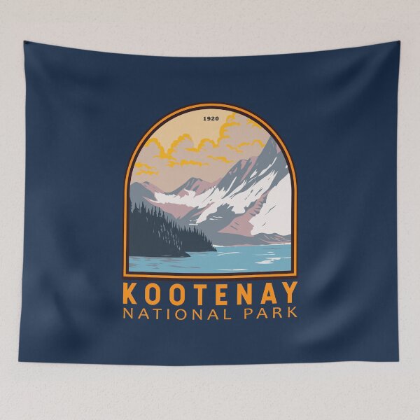 Item preview, Kootenay National Park Canada Vintage Emblem designed and sold by KrisSidDesigns.