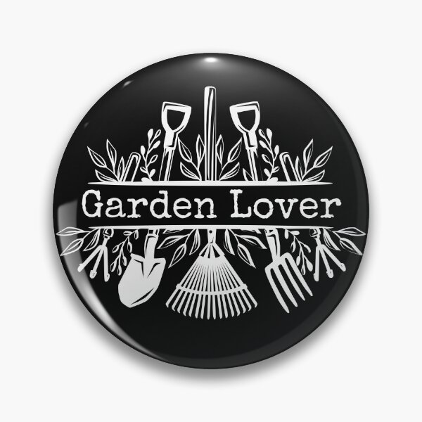 Item preview, Garden Lover White Line Drawing Gardening Design designed and sold by EarthArtDesigns.