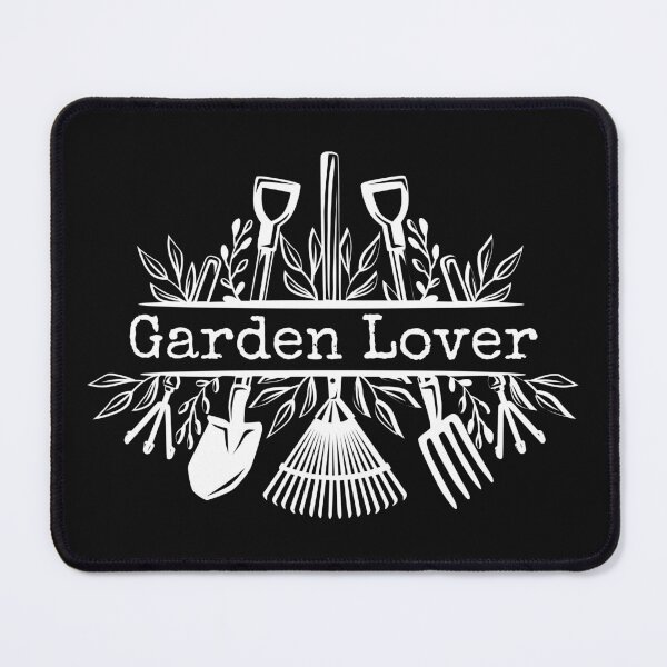 Item preview, Garden Lover White Line Drawing Gardening Design designed and sold by EarthArtDesigns.