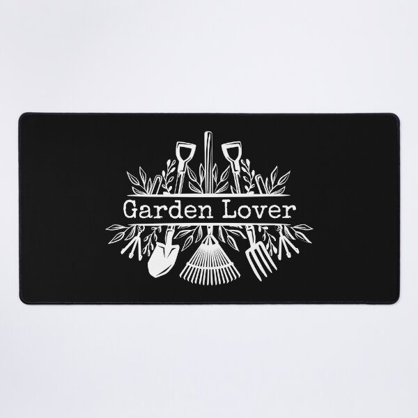 Item preview, Garden Lover White Line Drawing Gardening Design designed and sold by EarthArtDesigns.