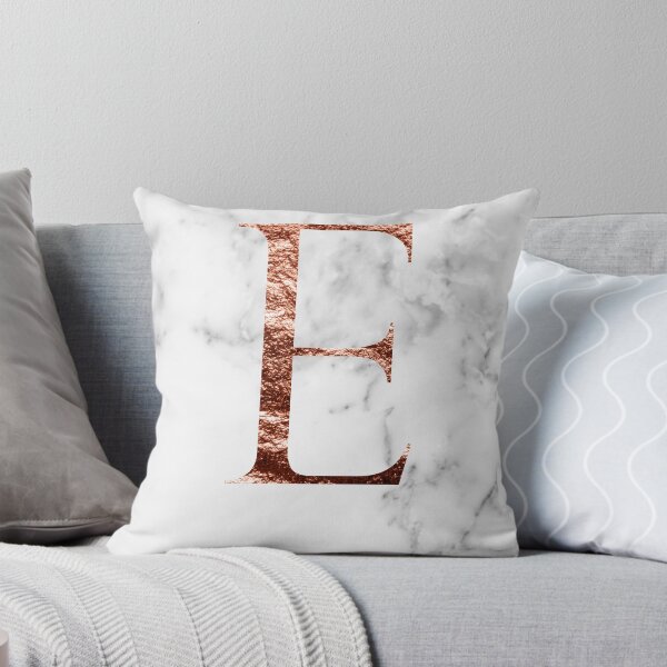 Artikelvorschau, Monogramm rosafarbener Marmor E entworfen und verkauft von marbleco.