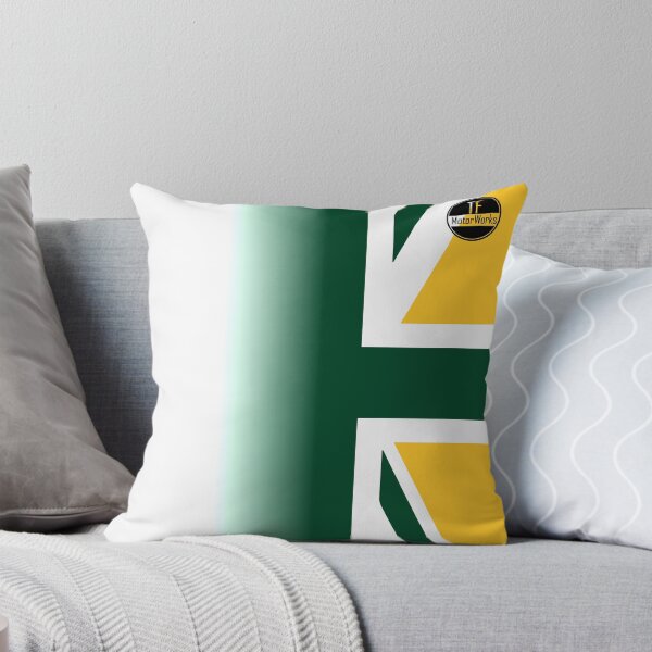 Item preview, British racing green UK flag with logo designed and sold by tfmotorworks.