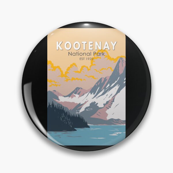Item preview, Kootenay National Park Canada Travel Art Vintage designed and sold by KrisSidDesigns.