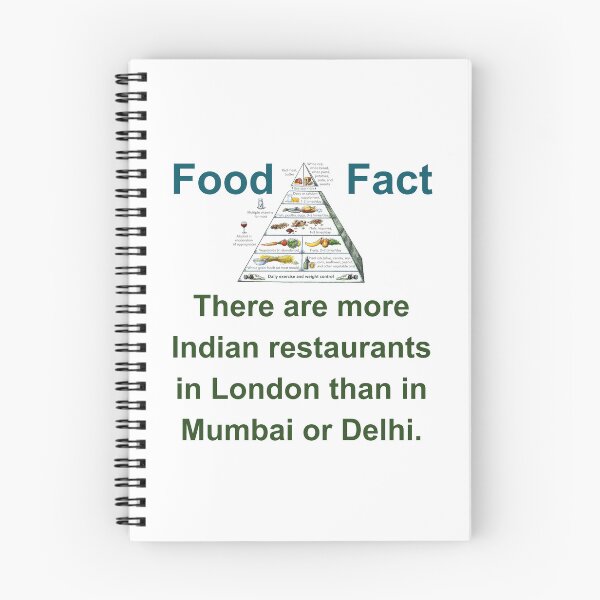Item preview, There Are More Indian Restaurants - Food Fact designed and sold by CrankyOldDude.