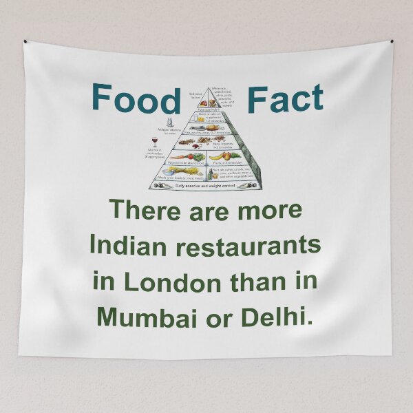 Artikelvorschau, There Are More Indian Restaurants - Food Fact entworfen und verkauft von CrankyOldDude.