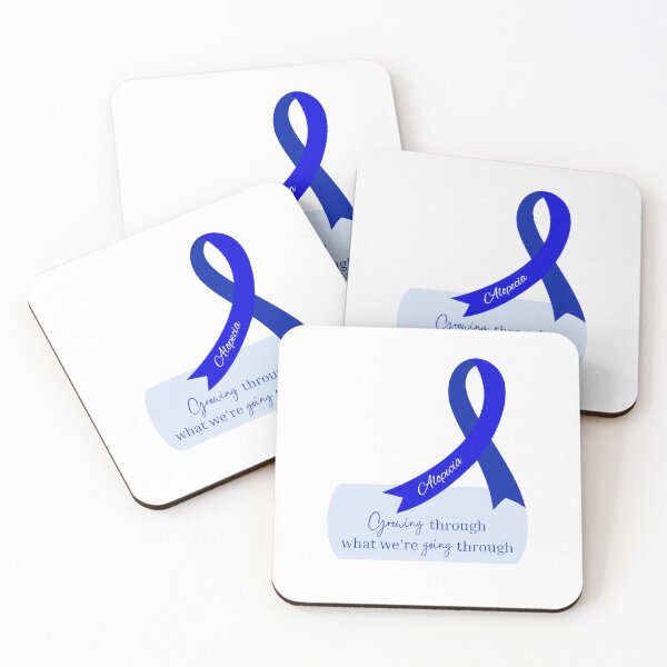 Item preview, Alopecia Blue Ribbon for Alopecia Awareness Month designed and sold by Winning Alopecia.