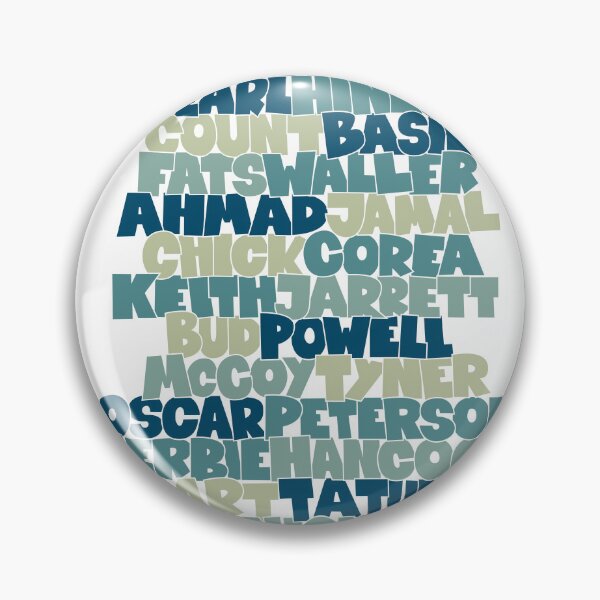 Item preview, Jazz Legends in Type: The Jazz Pianists designed and sold by Boogosh.