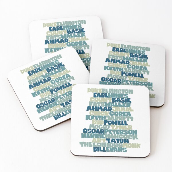 Item preview, Jazz Legends in Type: The Jazz Pianists designed and sold by Boogosh.