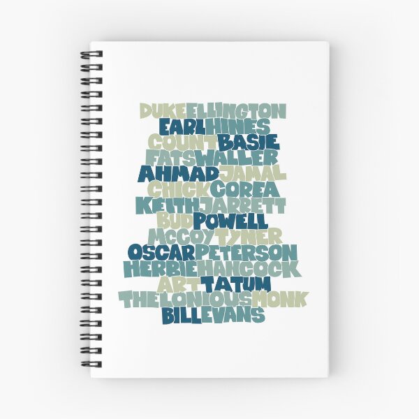 Item preview, Jazz Legends in Type: The Jazz Pianists designed and sold by Boogosh.