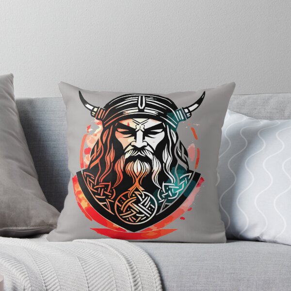 Item preview, Old Viking Warrior. Viking Warrior Watercolor. designed and sold by onlyart1989.
