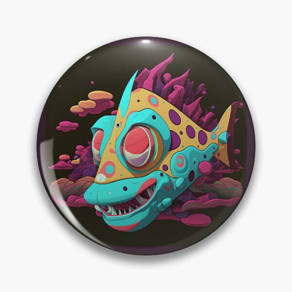 Item preview, Bruxish, the Colorful Psychic Fish in murky waters! designed and sold by Frocentric.