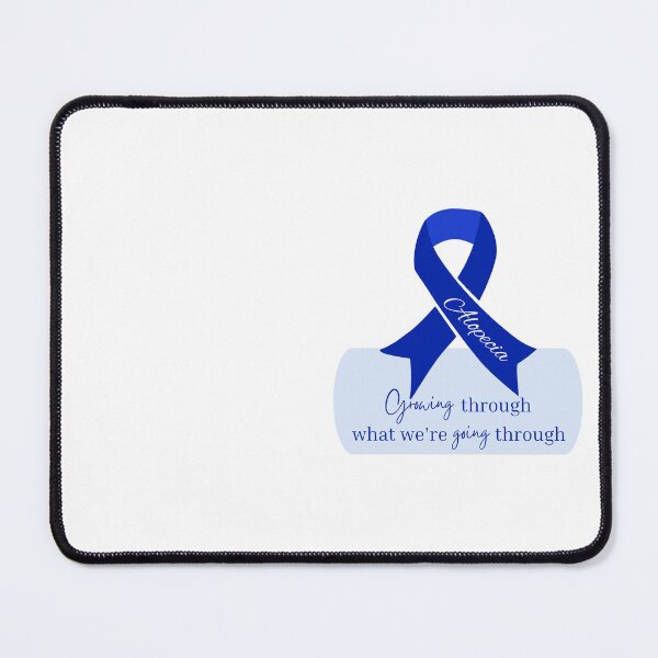 Item preview, Alopecia Blue Ribbon for Alopecia Awareness Month designed and sold by Winning Alopecia.