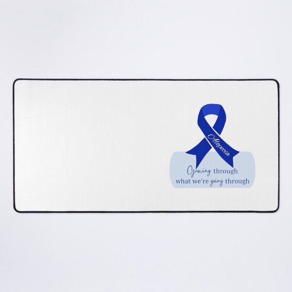 Item preview, Alopecia Blue Ribbon for Alopecia Awareness Month designed and sold by Winning Alopecia.