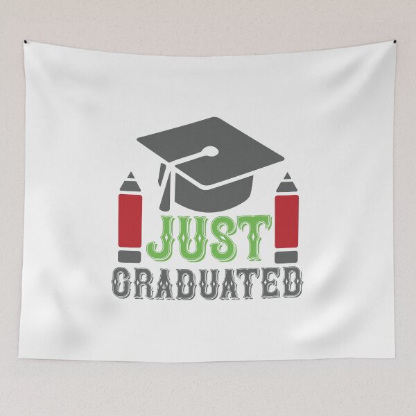 Item preview, JUST GRADUATED designed and sold by SticerOcean.