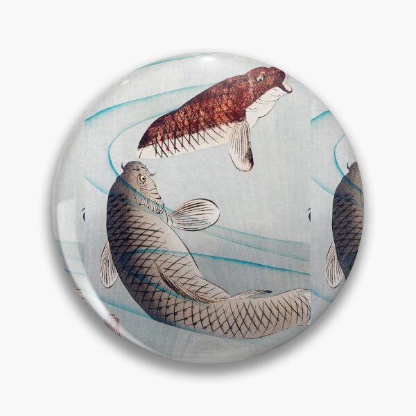 Item preview, 1/3 of "Six Carp Swimming Beneath Wisteria" (1889) Multi-Panel designed and sold by archifan.