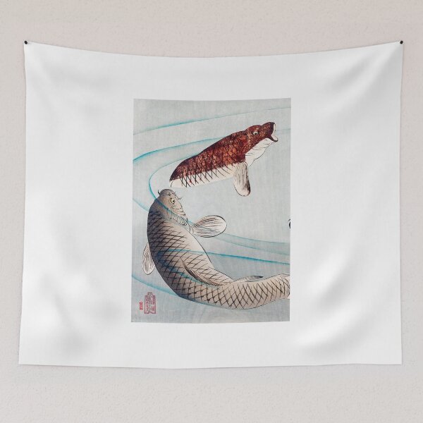 Item preview, 1/3 of "Six Carp Swimming Beneath Wisteria" (1889) Multi-Panel designed and sold by archifan.