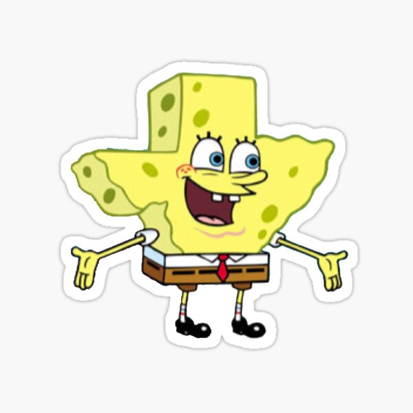 Spongebob Texas Sticker