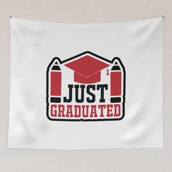 Item preview, JUST GRADUATED designed and sold by SticerOcean.