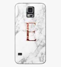 Monogram rose marble E Case/Skin for Samsung Galaxy